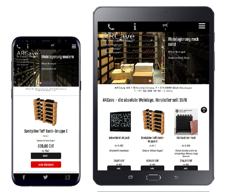 arcave online shop smartphone tablet
